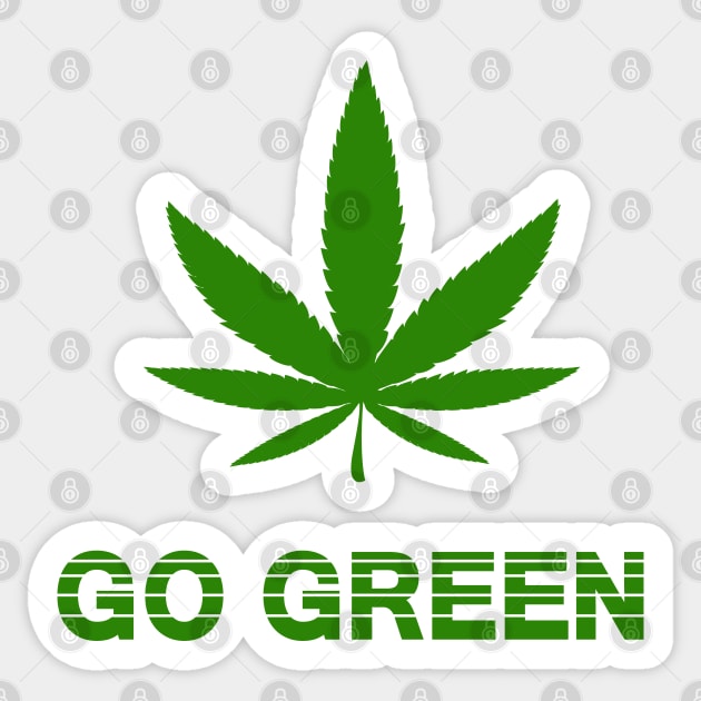 Go green Sticker by Florin Tenica